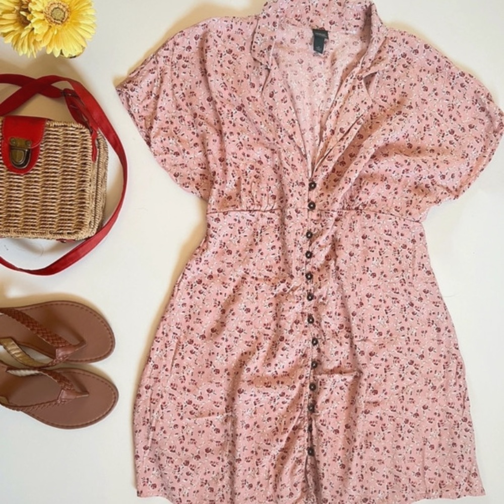 Floral Pink Summer Dress